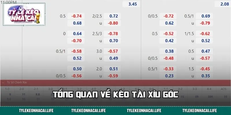 Tổng quan về kèo Tài Xỉu góc